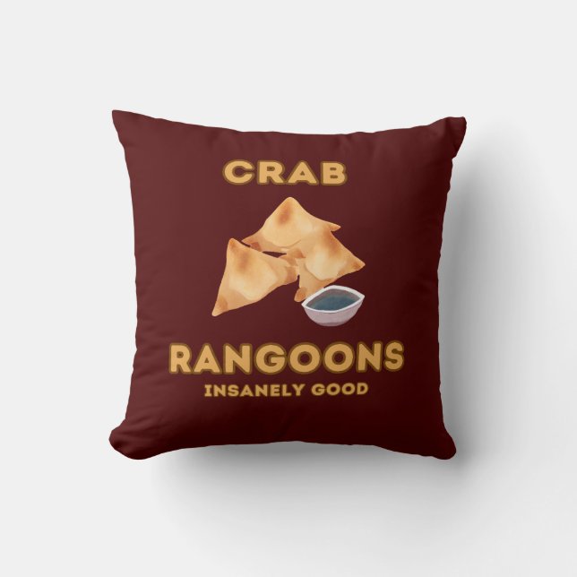 Coussin Rangoon de crabe délirant (Recto)