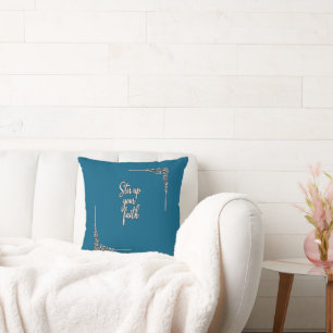 Coussin Ranimez Votre Foi – Typographie Chrétienne