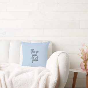 Coussin Ranimez Votre Foi – Typographie Chrétienne
