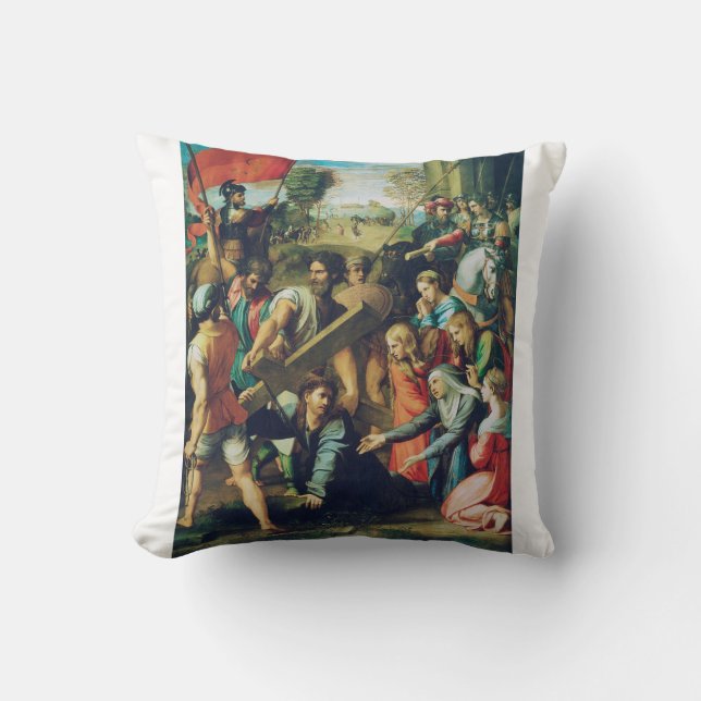 Coussin Raphael Spasimo Christ Tombe Sous La Croix Art (Recto)