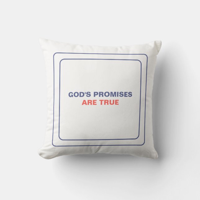Coussin Rappel De La Vérité Indéfectible Des Promesses De  (Recto)