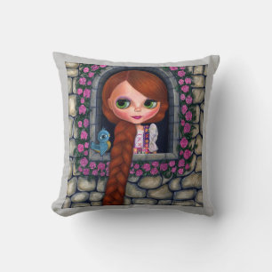 Coussin Rapunzel Big Eyes Girl