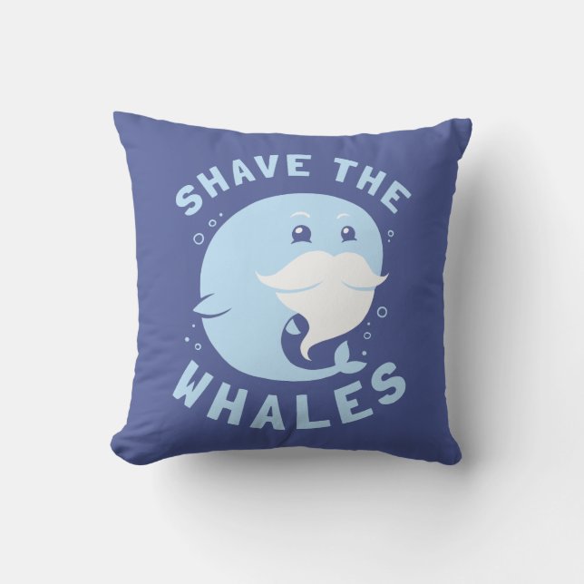 Coussin Raser Les Baleines (Recto)