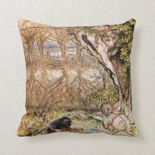 Coussin Rat And Mole Pique-Nique - Arthur Rackham