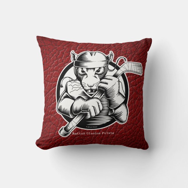 Coussin Rat de hockey (Recto)