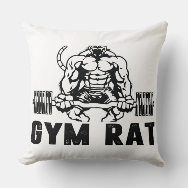 Coussin Rat de salle de sport (Recto)