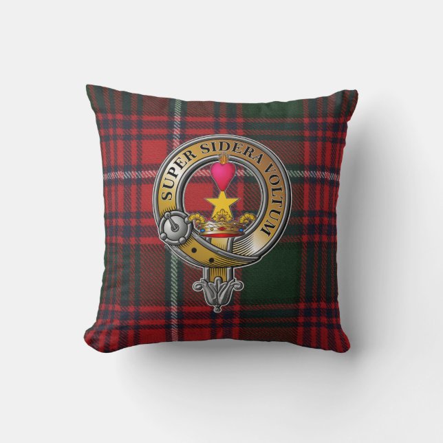Coussin Rattray Tartan & Badge (Recto)