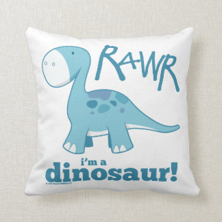Coussin RAWR je suis un carreau de dinosaure