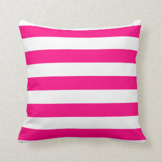 Coussin rayé audacieux de roses indien