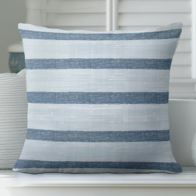 Coussin rayé bleu clair (Créateur téléchargé)