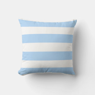 Coussin Rayé bleu pâle