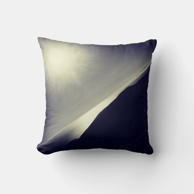 Coussin Rayon de soleil au-dessus du carreau Pacifique 16" (Recto)