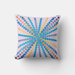 Coussin Rayons de cercle colorés