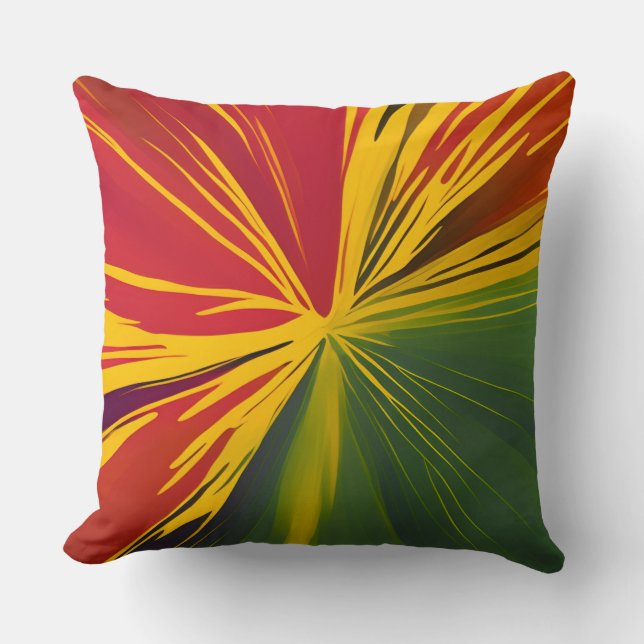 Coussin Rayons de reggae (Recto)