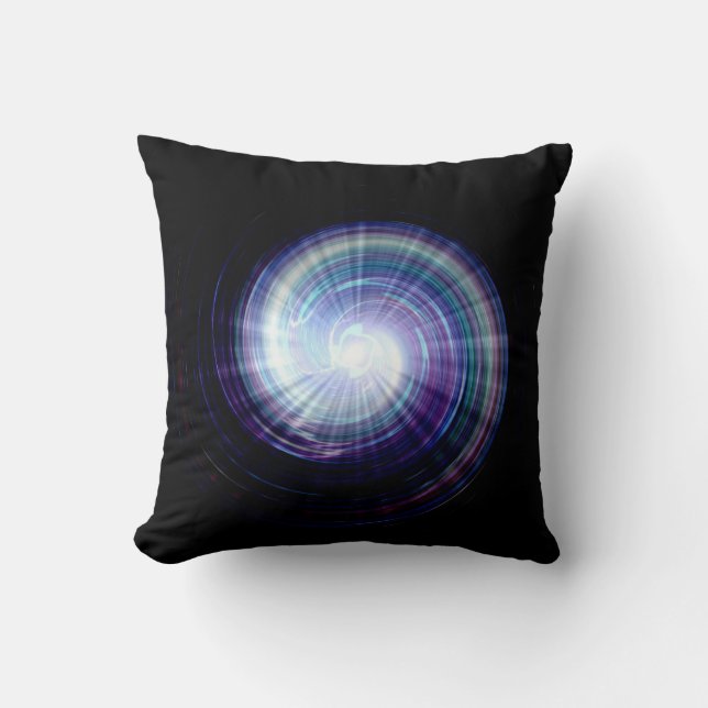 Coussin Rayons lumineux colorés Art Design (Recto)