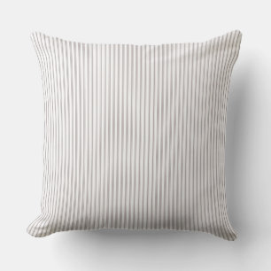 Coussin Rayure à carreaux beige et blanc