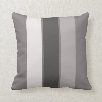 Coussin Rayure chaude du gris 3 (2 3) de 16" carreau