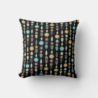 Coussin rayure de cloisonne noire