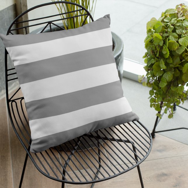 Coussin Rayure grise (Créateur téléchargé)