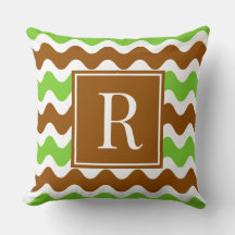 Rayure Groovy Ric Rac - Brun & Citron Horizontal