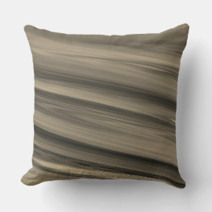 Coussin Rayure marron subtile