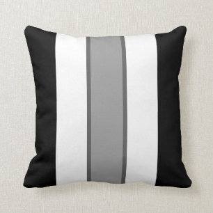 Coussin Rayure monochrome simple 16" carreau carré