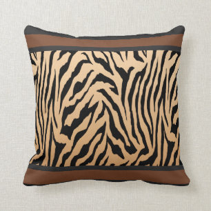 Coussin Rayure travaillée de tigre