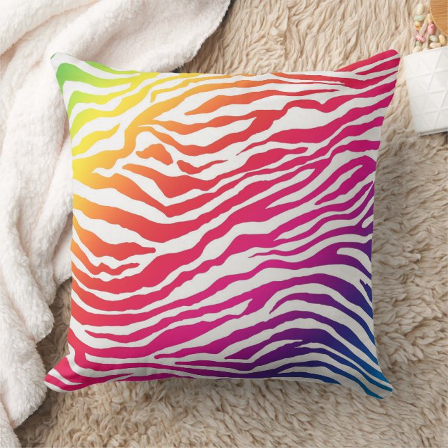 Coussin Rayures arc-en-ciel (Couverture)