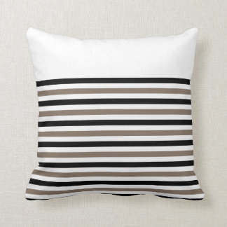 Coussin Rayures blanches noires avec l'ACCENT