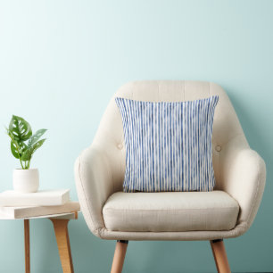 Coussin Rayures Bleu Blanc Anniversaire 