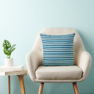 Coussin Rayures bleues