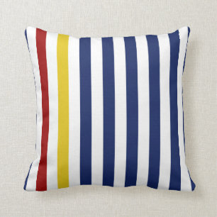 Coussin Rayures bleues nautiques