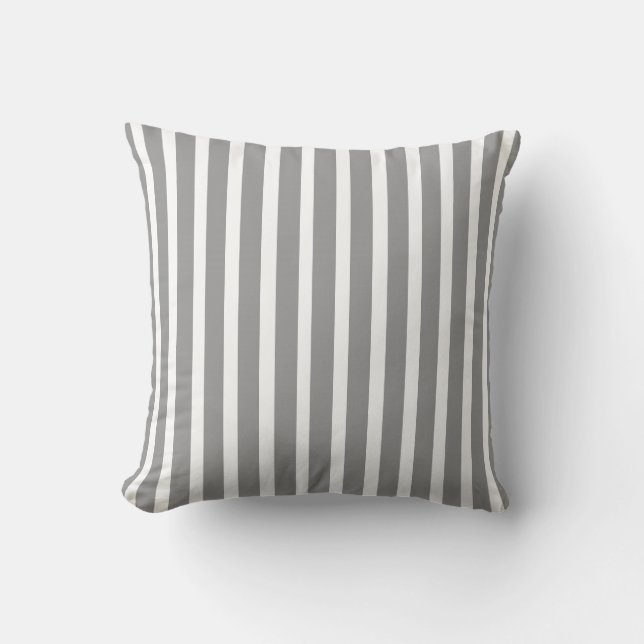 COUSSIN RAYURES CHICS DE PILLOW_252 GRAY/WHITE (Recto)