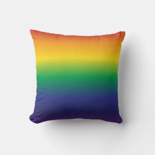 Coussin Rayures Colorées Arc-en-Ciel Classiques