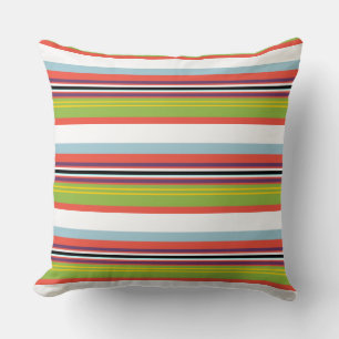 Coussin Rayures colorées magiques