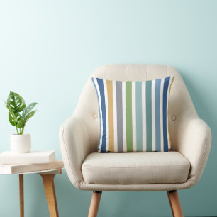Coussin Rayures Colorées Modernes