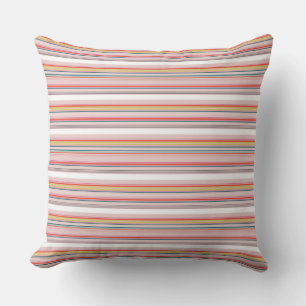 Coussin Rayures colorées modernes mignonnes