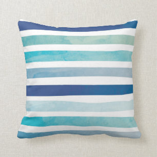 Coussin Rayures de bord de la mer