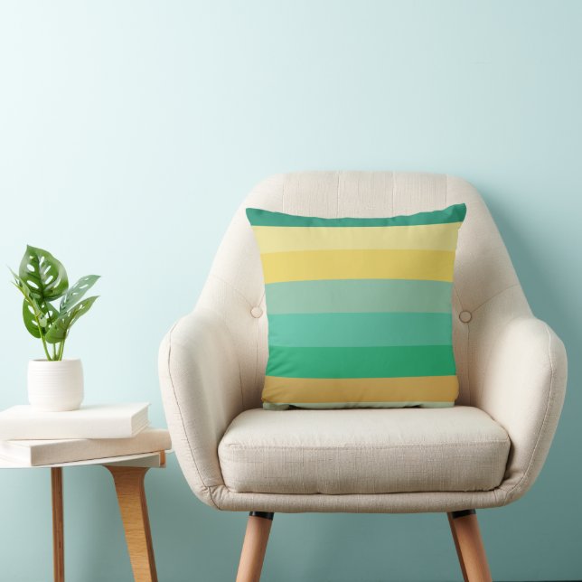 Coussin Rayures de couleur claire (Chaise)
