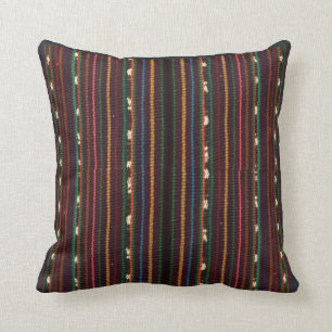 Coussin Rayures de tissage de conception d'Inca péruvien