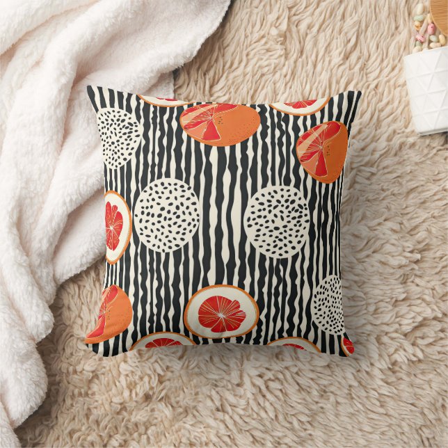 Coussin Rayures de tranche de citron bold (1) (Couverture)