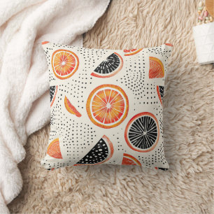 Coussin Rayures de tranche de citron bold (2)