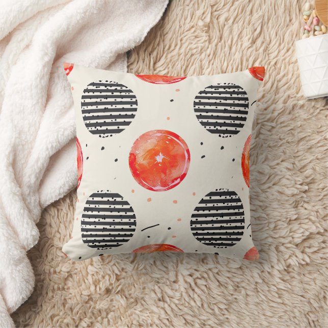 Coussin Rayures de tranches de citron bold (10) (Couverture)