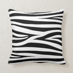 COUSSIN RAYURES DÉCORATIVES DE ZÈBRE