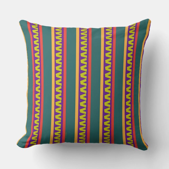 Coussin Rayures et symboles (Recto)