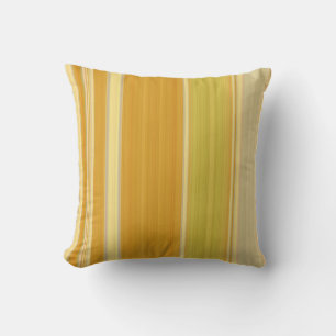 Coussin Rayures Jaune Ensoleillé