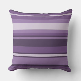 Coussin Rayures lavande
