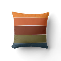 Rayures orange brûlé rustique Thanksgiving automne
