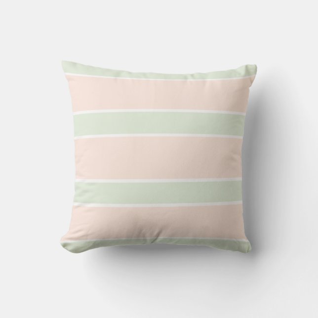 Coussin Rayures pastel (Recto)