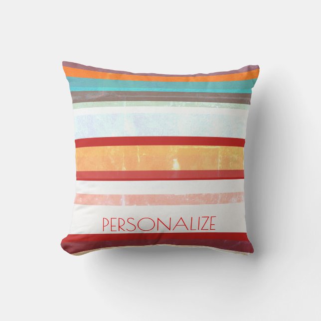 Coussin Rayures Personnalisées (Recto)